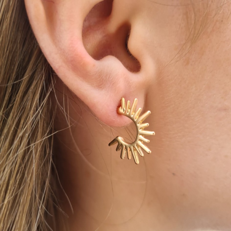 Sunbeam Earrings - Gold